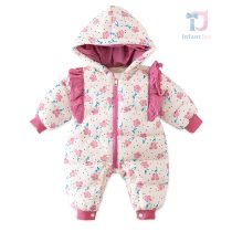 Premium Ескимос с Флорaлен Десен и Добавени Качулка и Къдри Sweet Flora