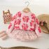 Premium Комплект от Пуловер и Пола с Богата Ту-Ту Пачка Berry Ribbon Pink - 2 части