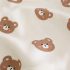 Ватиран Комплект с Джинсов Гащеризон с Кадифен Ефект и Бродерии Caramel Bears – 2 части