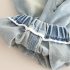 Комплект от Блузка/Суитшърт с Подвижна Яка и Деним Панталон Make It Happen Grey – 3 части