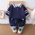 Комплект с Класическа Яка и Бродерия Navy Style - 2 части