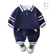Комплект с Класическа Яка и Бродерия Navy Style - 2 части