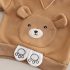 Ватиран Комплект с Качулка, Добавени Плюшени Зони и Шал Plush Bear Caramel – 3 части