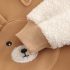 Ватиран Комплект с Качулка, Добавени Плюшени Зони и Шал Plush Bear Caramel – 3 части