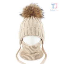 bebeshki-detski-komplekt-shapka-shal-snow-peak