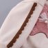 Ватиран Комплект от Блузка/Суитшърт с Апликации и Панталон Softy Bear Vanilla - 2 части