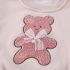 Ватиран Комплект от Блузка/Суитшърт с Апликации и Панталон Softy Bear Vanilla - 2 части