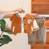 Premium Ватиран Комплект от Яке/Бомбър, Блузка Тип Поло, Джинсов Панталон и 3Д Брошка Teddy Crew - 4 части