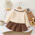 Premium Комплект от Плетиво с Питър Пан Яка и Пола Whimsical Bunny Vanilla – 2 части