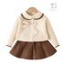 Premium Комплект от Плетиво с Питър Пан Яка и Пола Whimsical Bunny Vanilla – 2 части