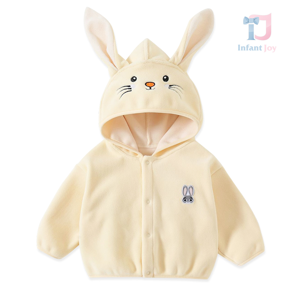 Поларен Суитшърт с Качулка, 3Д Ушички и Бродерии Sugar Bunny